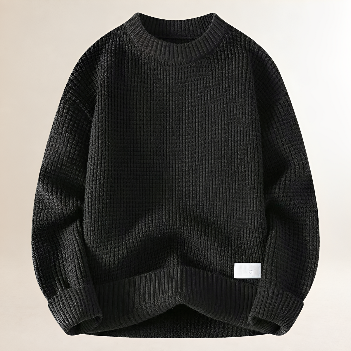 Men's Crew Neck Pullover Sweater - Long Sleeve, Regular Fit, Casual Style
