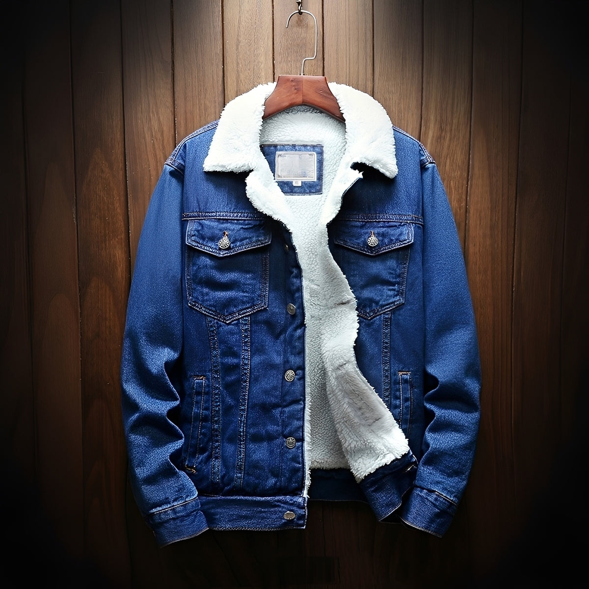 Men's Jacket with Classic Fit and Button Closure - Casual Style with Chest Pockets