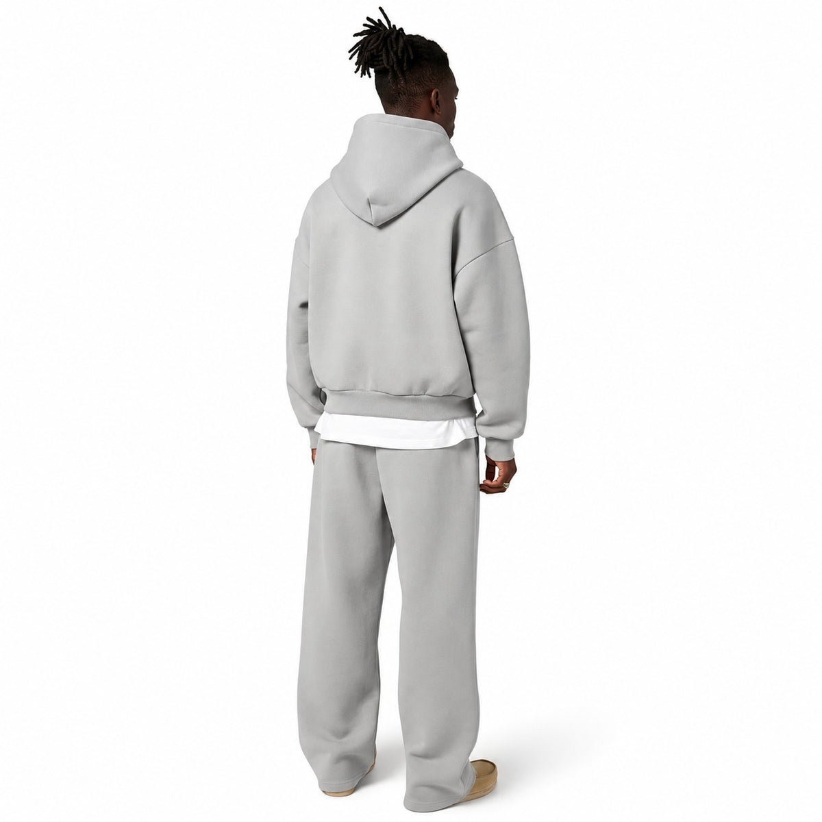 Men's Loungewear Set - Hoodie with Kangaroo Pocket, Jogging Pants, Relaxed Fit