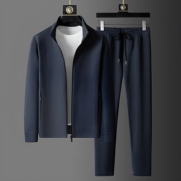 Men's Sports Tracksuit Set Zip Jacket and Pants - Comfortable Fit with Pockets