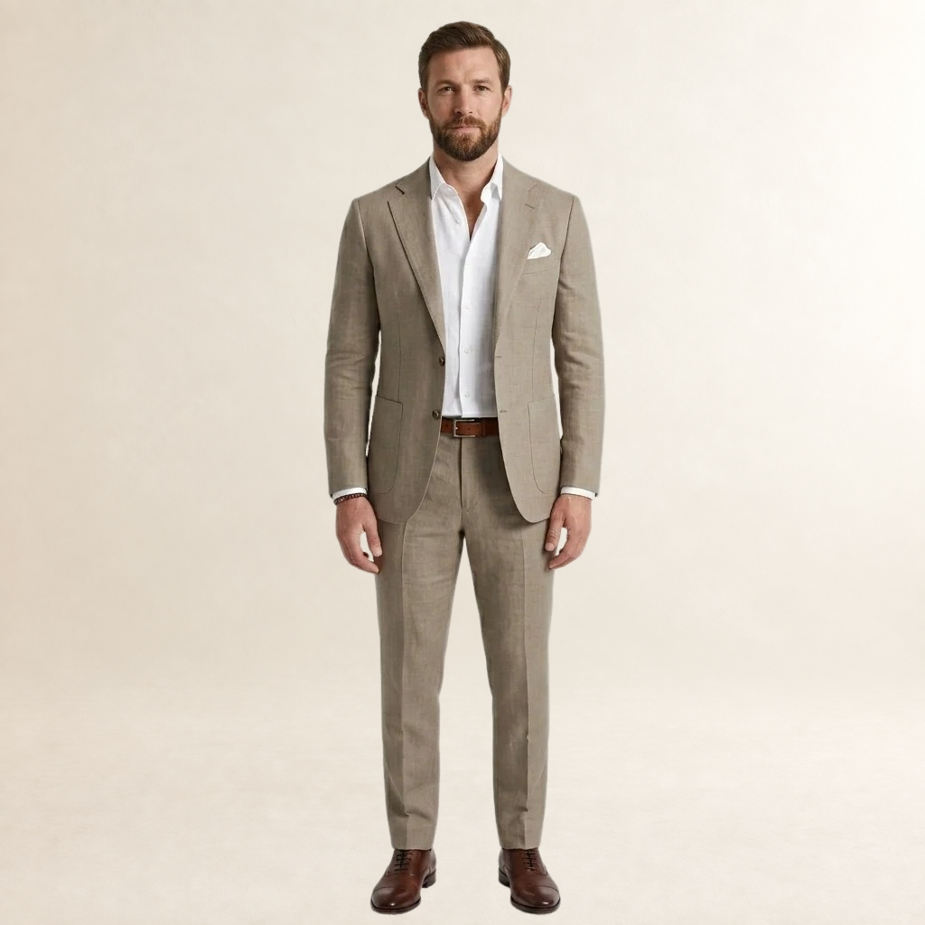 Men's Suit - Tailored Slim Fit Blazer and Trousers