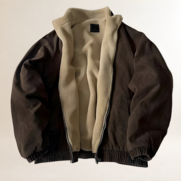 Men's Winter Jacket - Zip-Up, Casual Style, Relaxed Fit