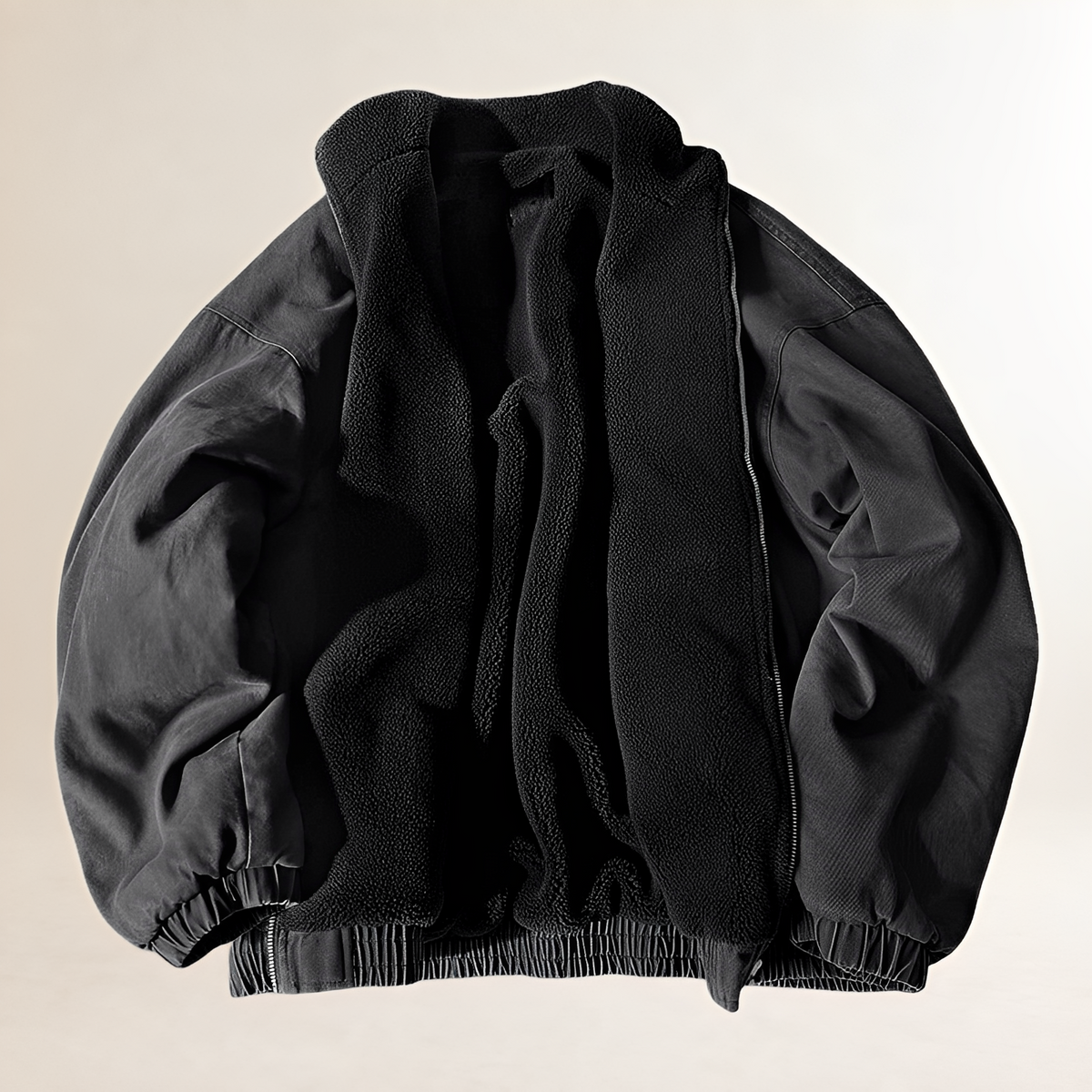 Men's Winter Jacket - Zip-Up, Casual Style, Relaxed Fit