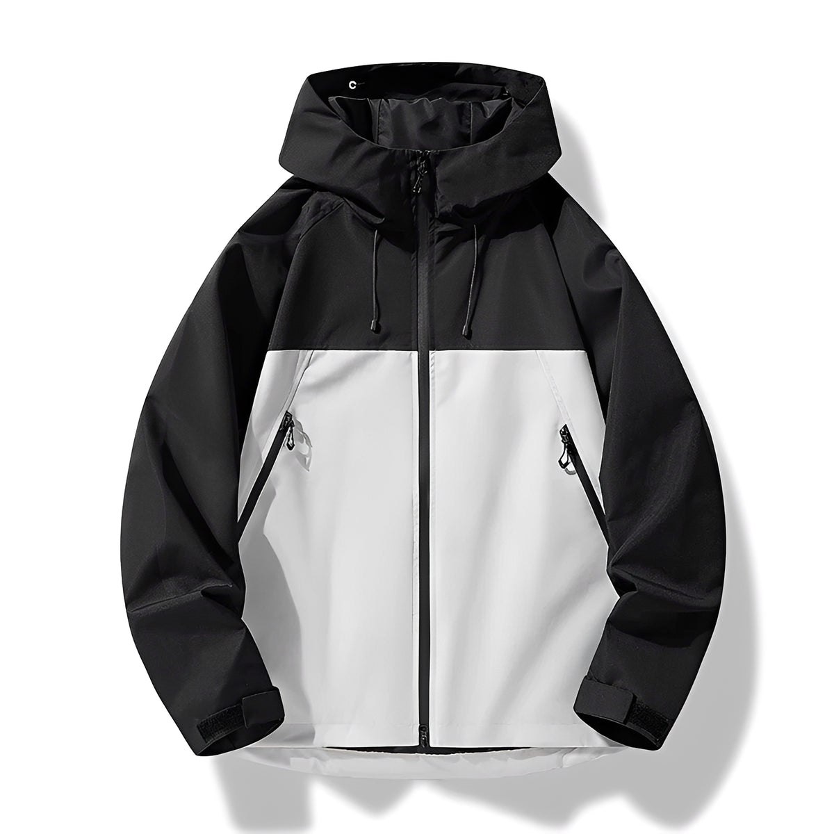 Shell Jacket Men - Hooded, Zip Closure, Casual Fit, Outdoor Style