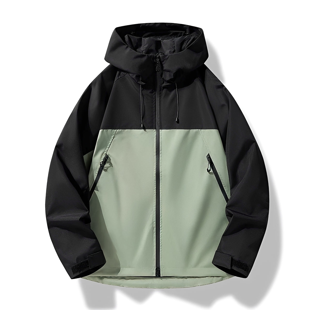Shell Jacket Men - Hooded, Zip Closure, Casual Fit, Outdoor Style