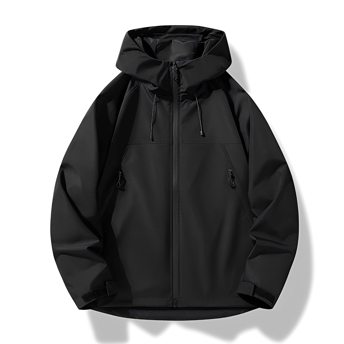 Shell Jacket Men - Hooded, Zip Closure, Casual Fit, Outdoor Style