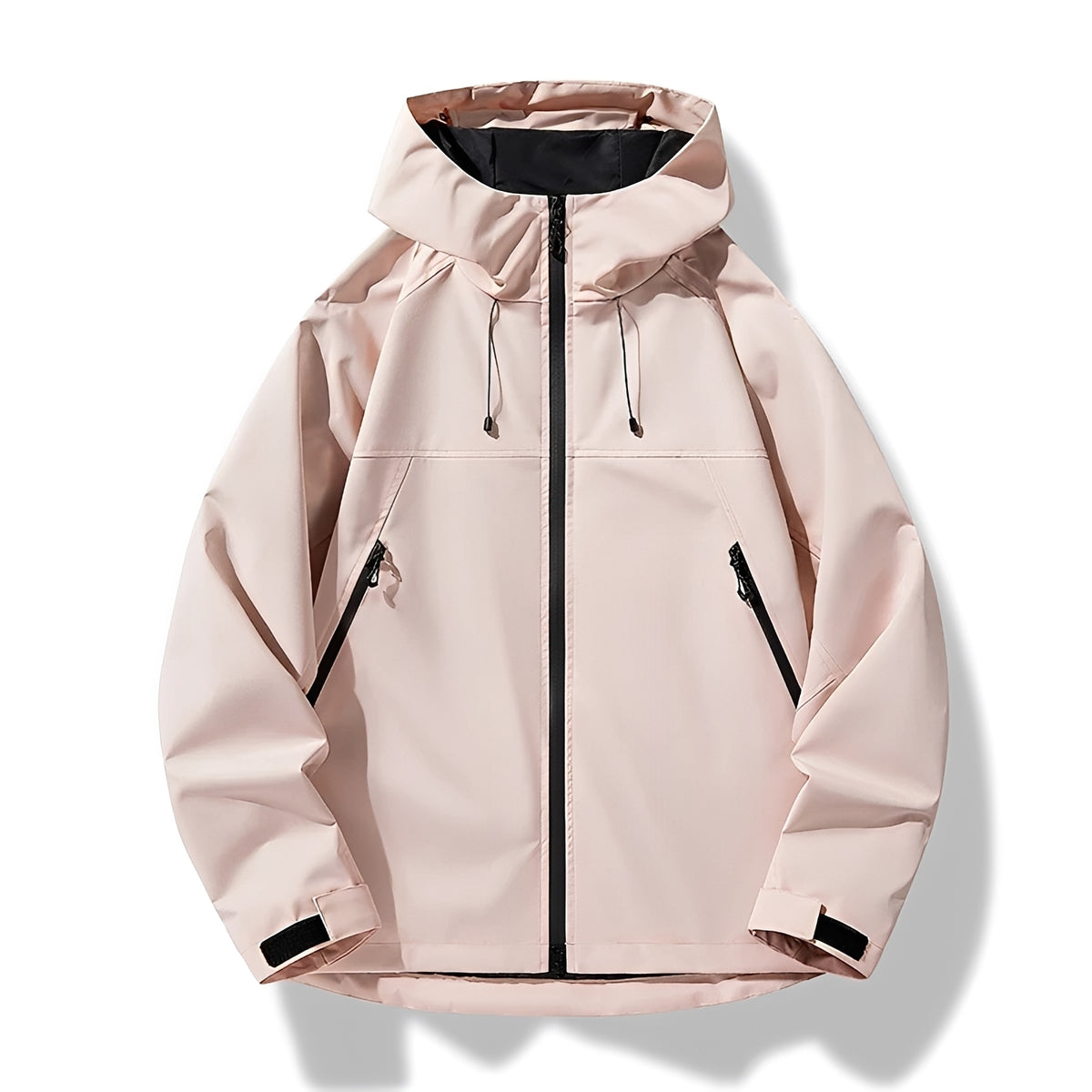 Shell Jacket Men - Hooded, Zip Closure, Casual Fit, Outdoor Style