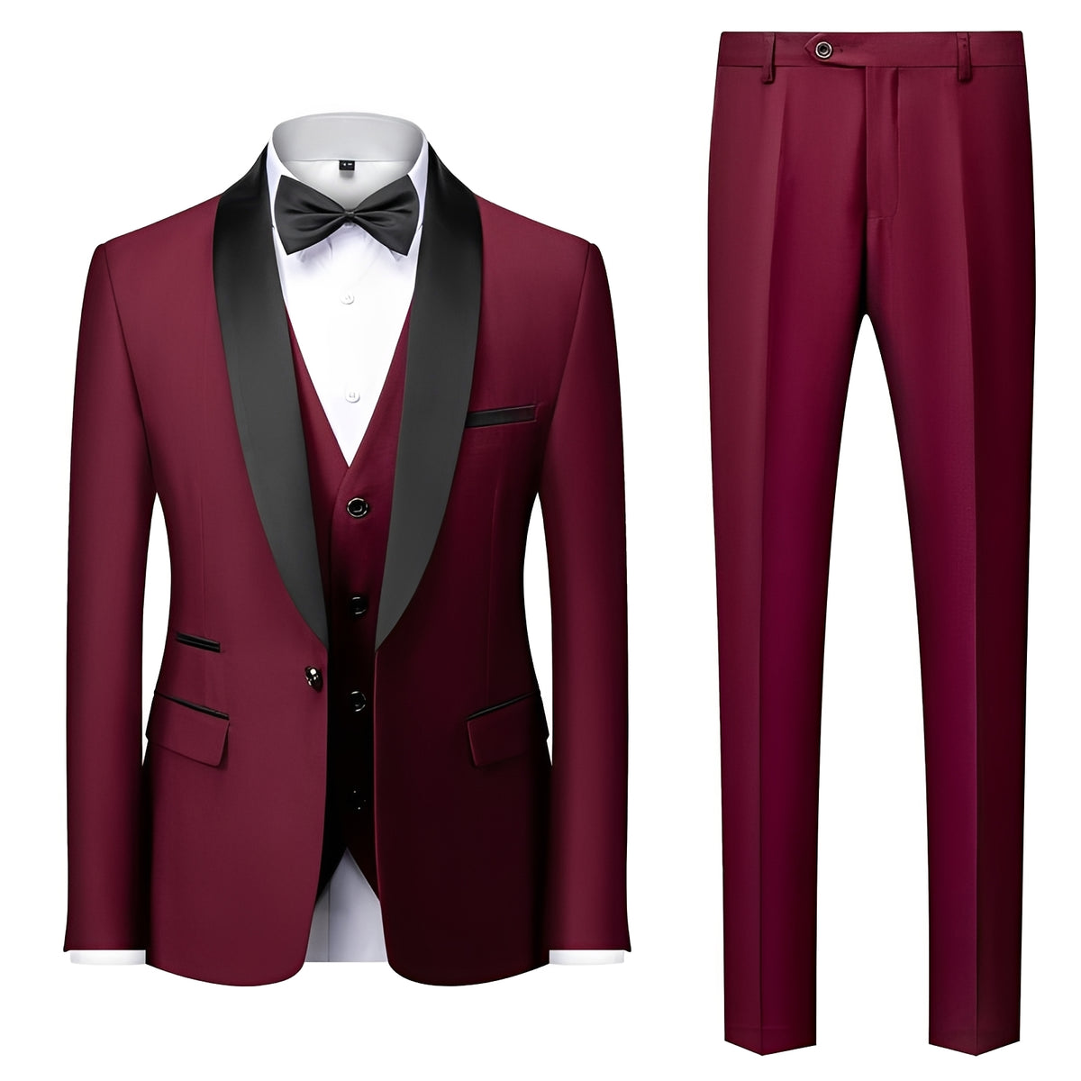 Suit Men - Classic Three-Piece Design, Slim Fit, Formal Attire