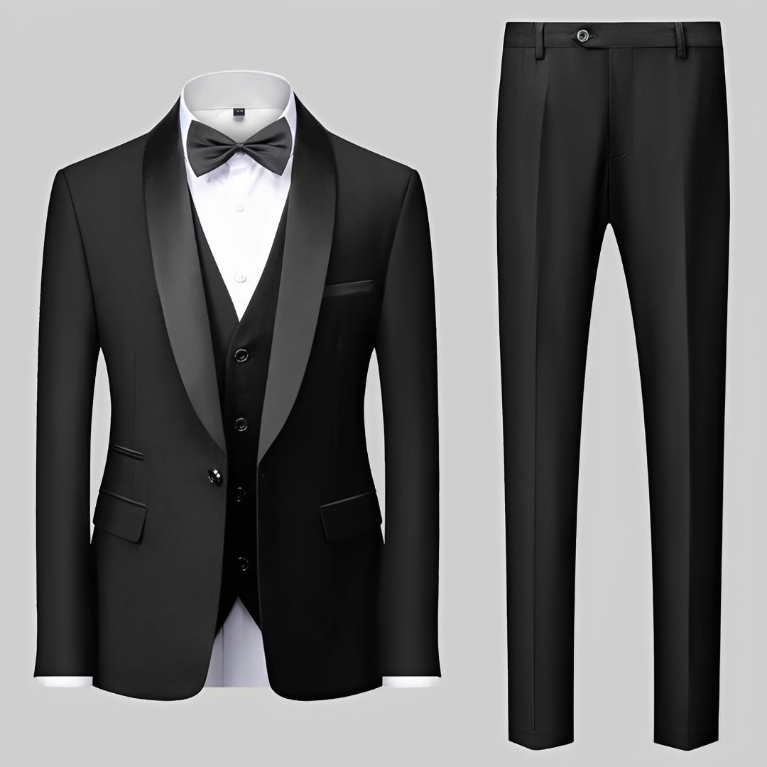 Suit Men - Classic Three-Piece Design, Slim Fit, Formal Attire