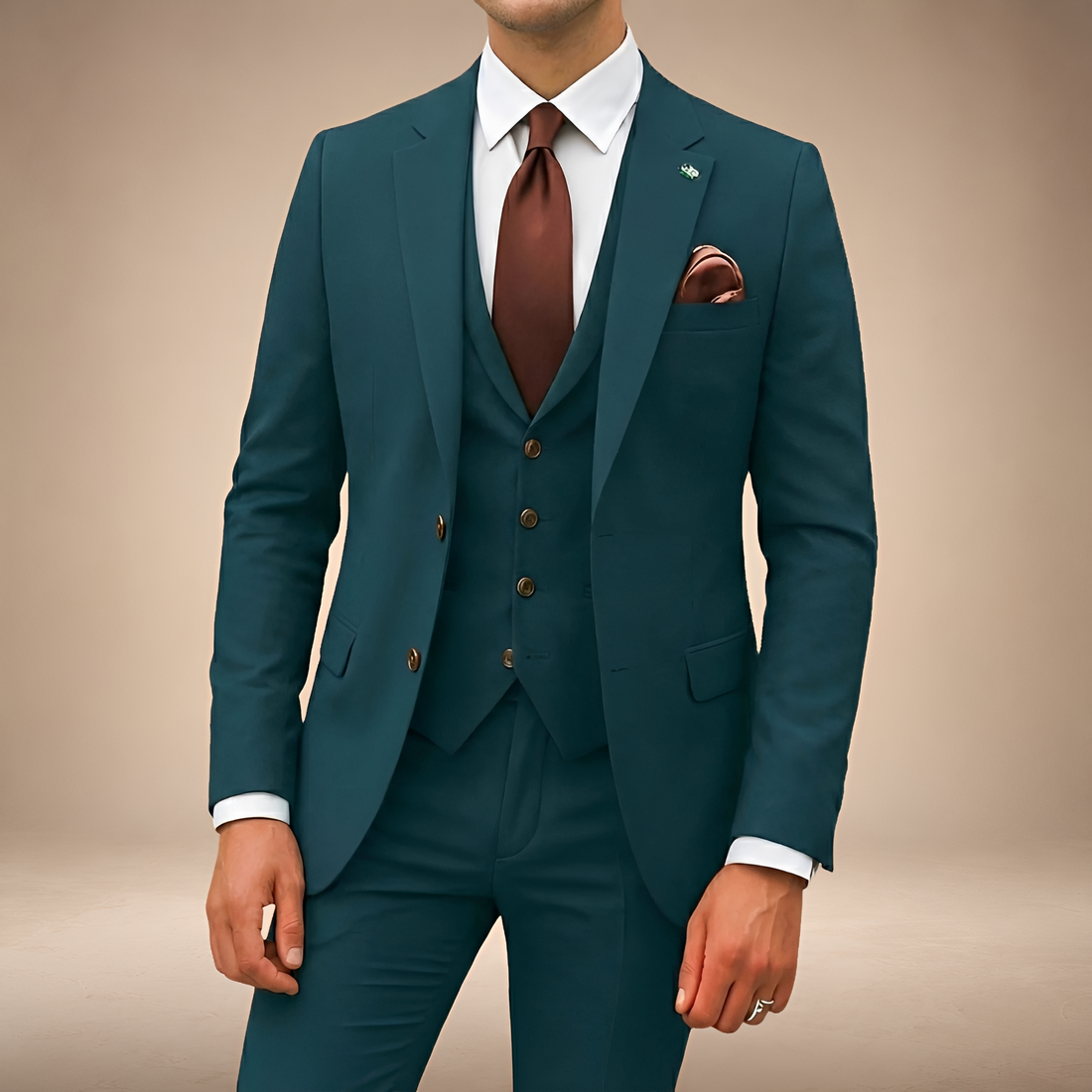 Three-Piece Suit Men - Modern Fit, Tailored Design, Elegant Style