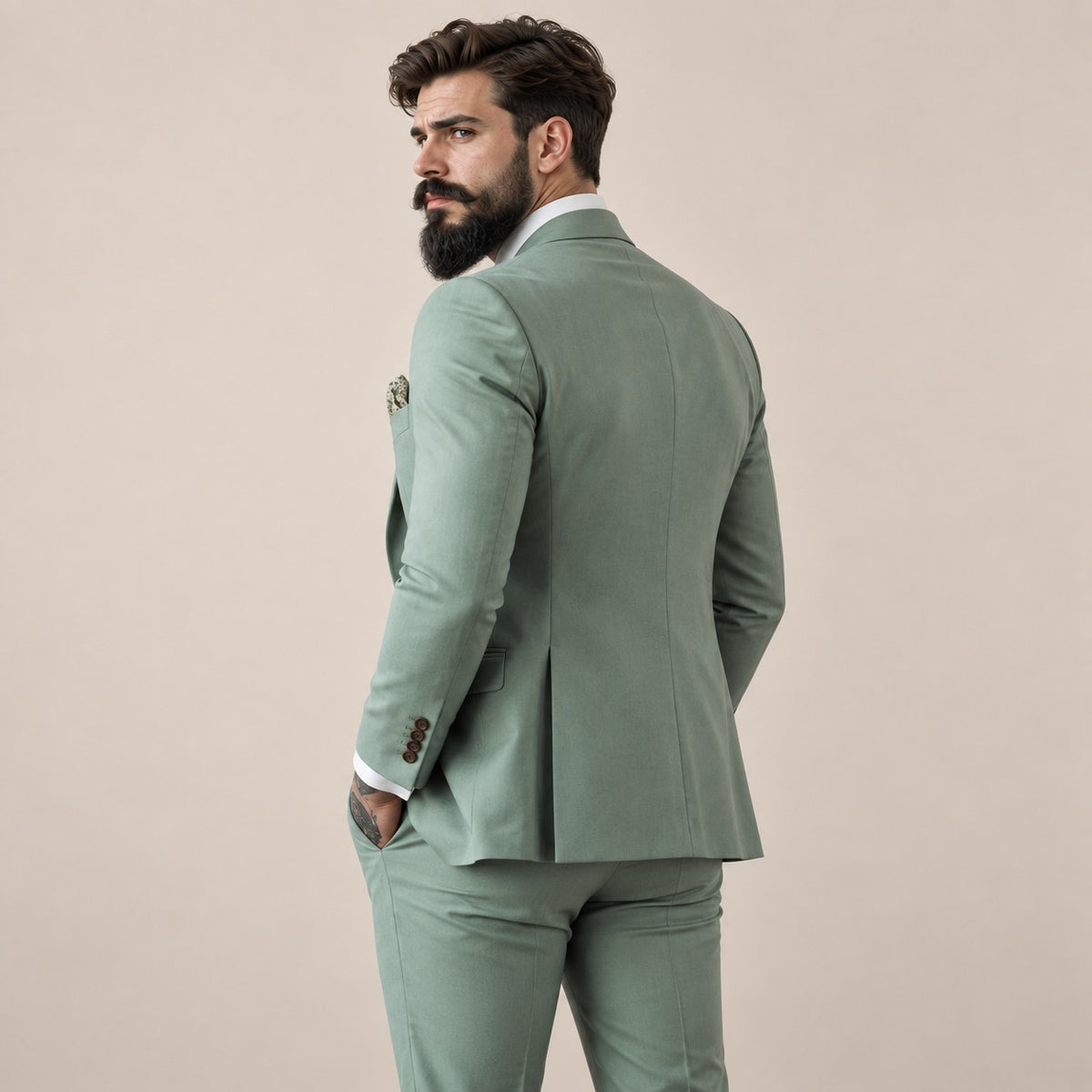 Three-Piece Suit Men - Modern Fit, Tailored Design, Elegant Style