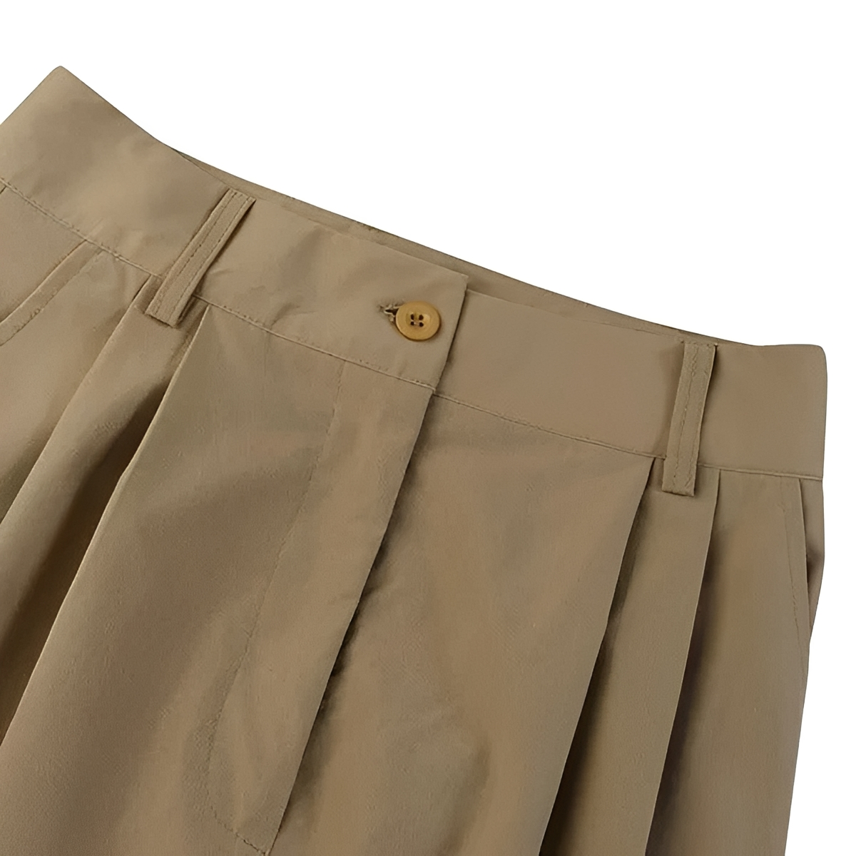 Wide Leg Pants Women High Waist Pleated Design with Pockets