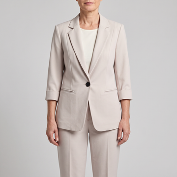 Women's Blazer and Trouser Set - Tailored Fit with Classic Design
