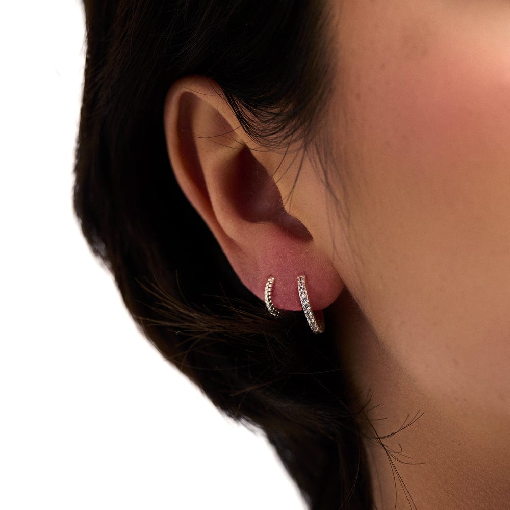 Maila – Silver earrings with shine