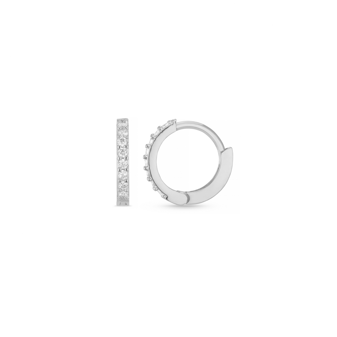 Maila – Silver earrings with shine