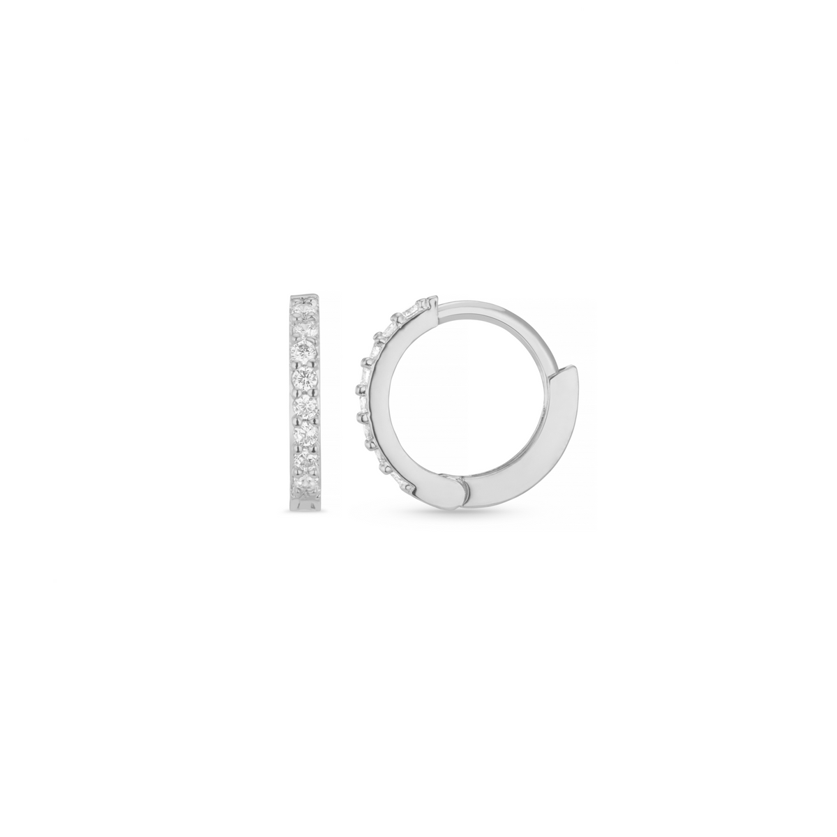 Maila – Silver earrings with shine