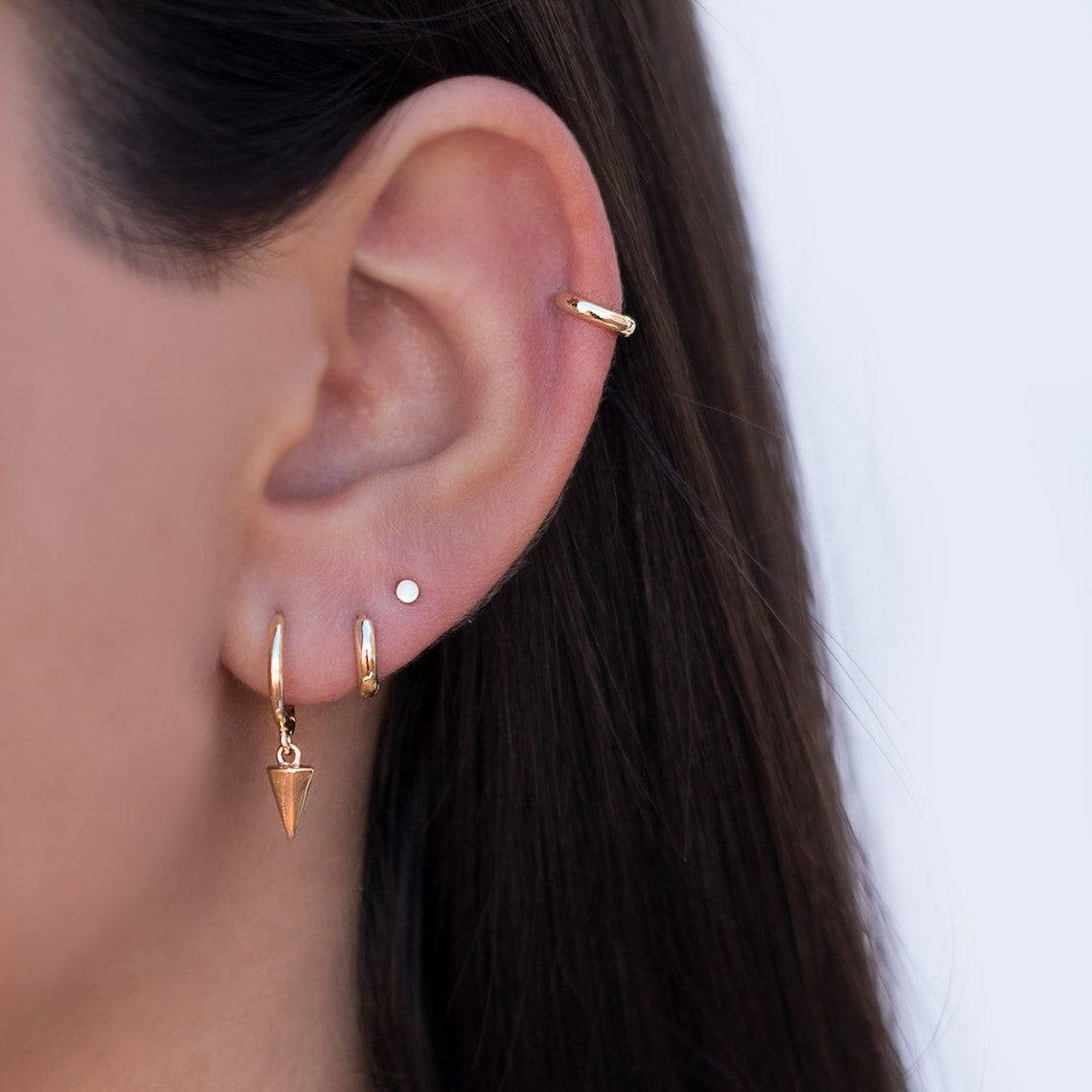 Small Round Dot - Minimalist Earrings