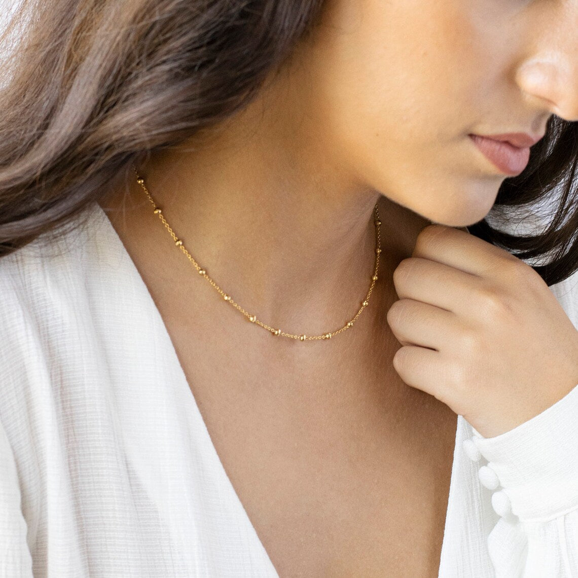 Choker Satellite Necklace - Luxury Gold Necklace