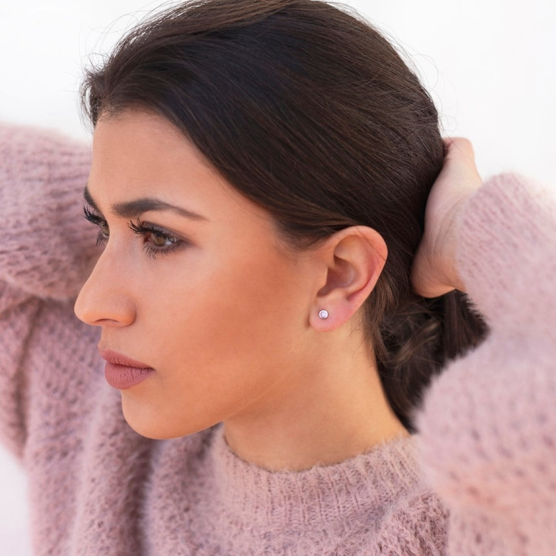 Small Round Dot - Minimalist Earrings