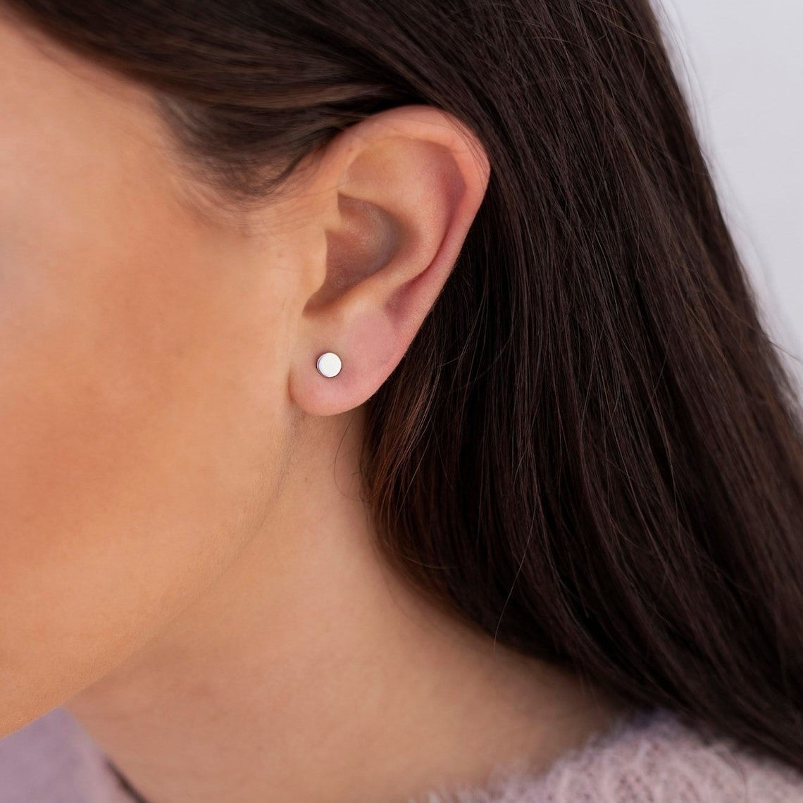 Small Round Dot - Minimalist Earrings