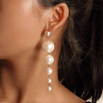 Pearl Drop Earrings - Long Pearl Earrings