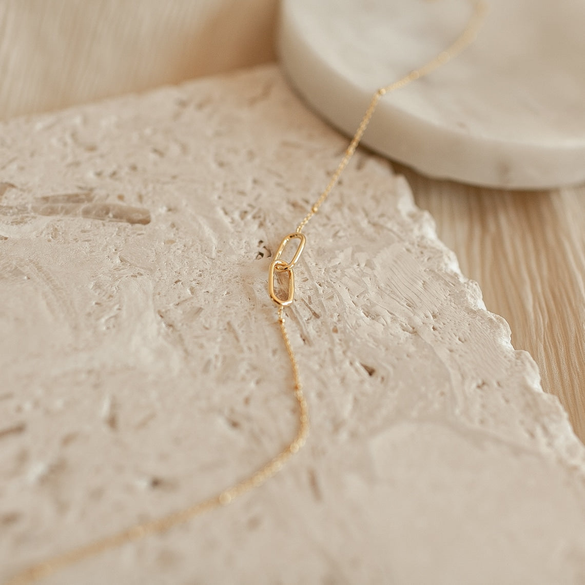 Necklace with Connected Pendants