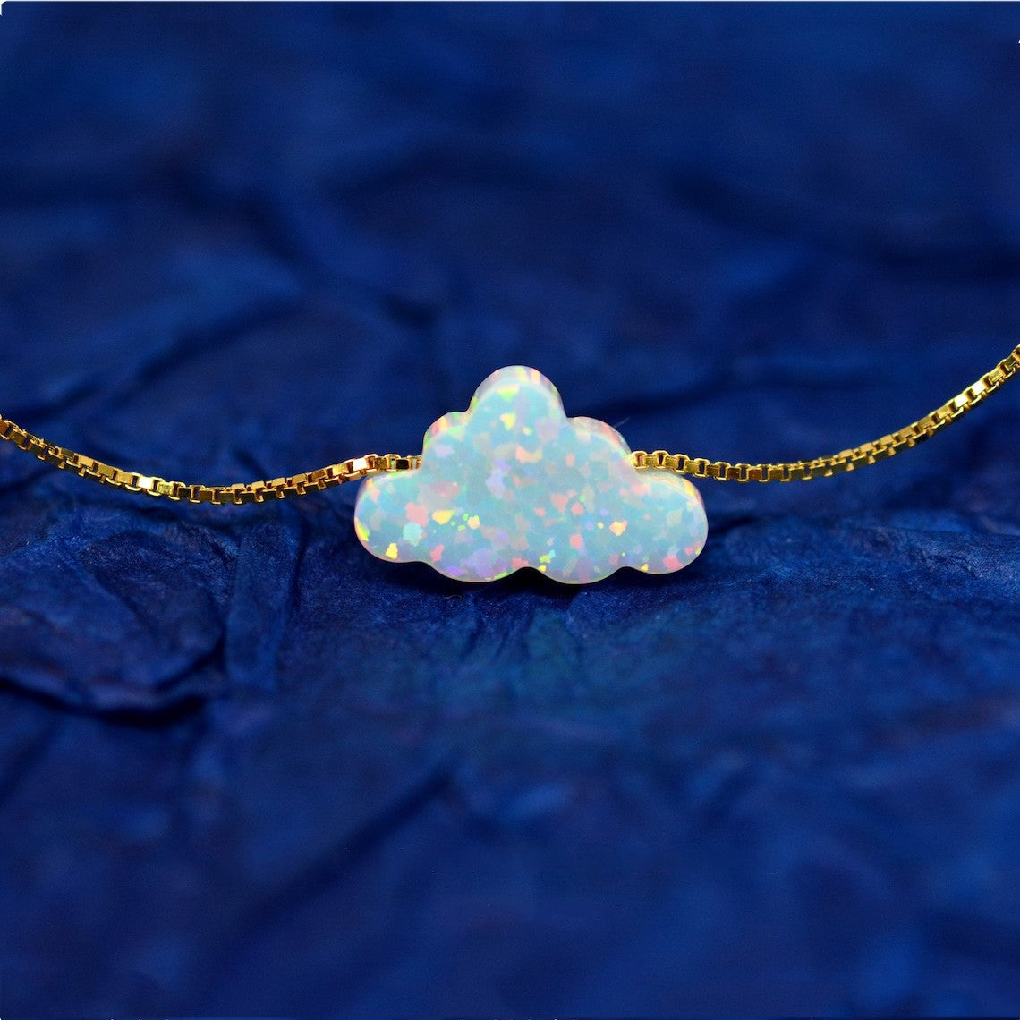 Opal Cloud Necklace - Necklace with Cloud Pendant