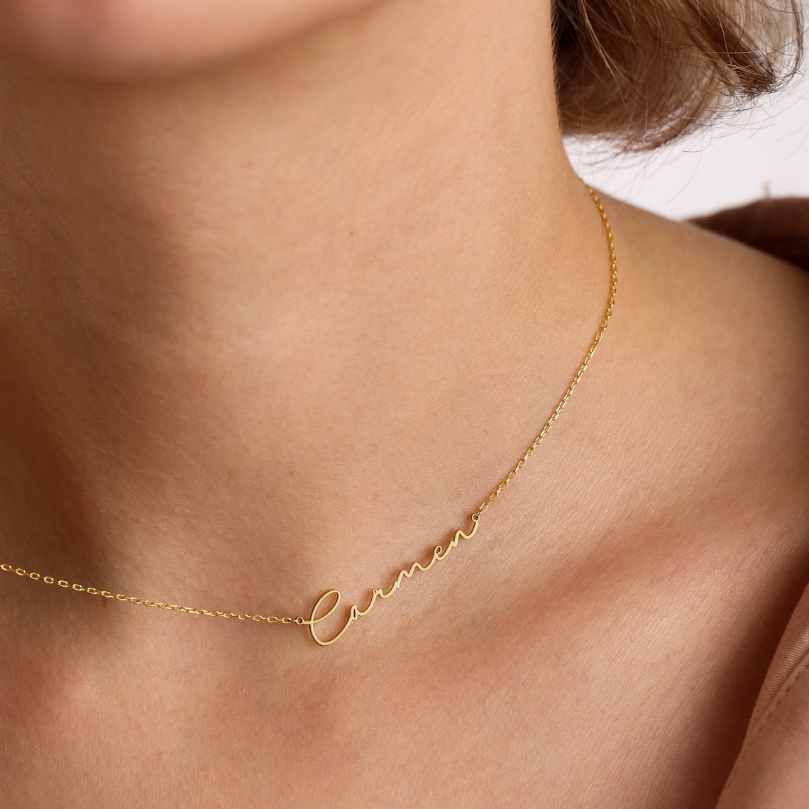 Matte Letter Necklace - Signature Necklace