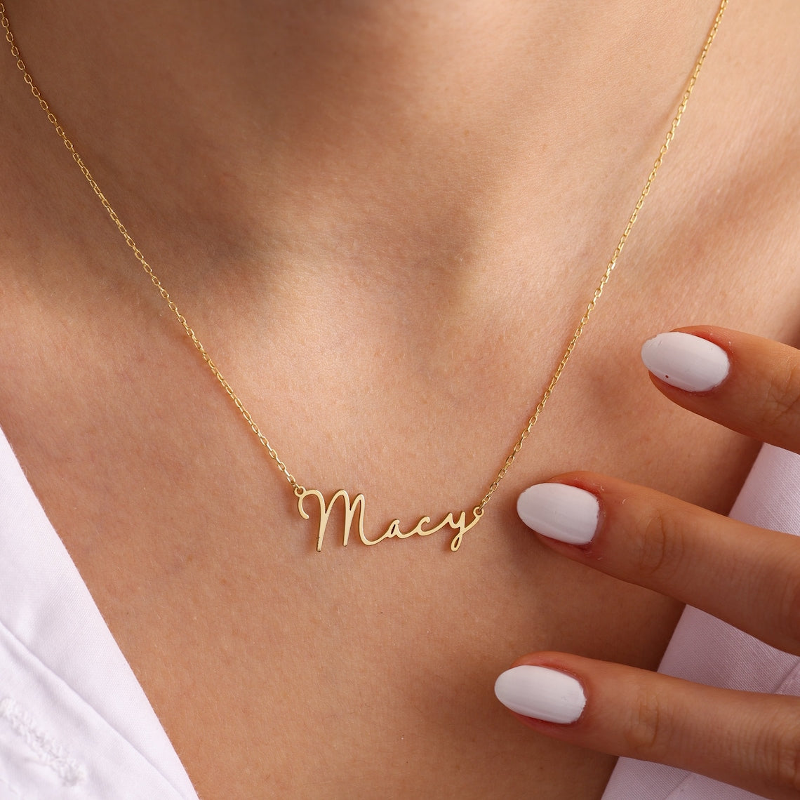 Matte Letter Necklace - Signature Necklace