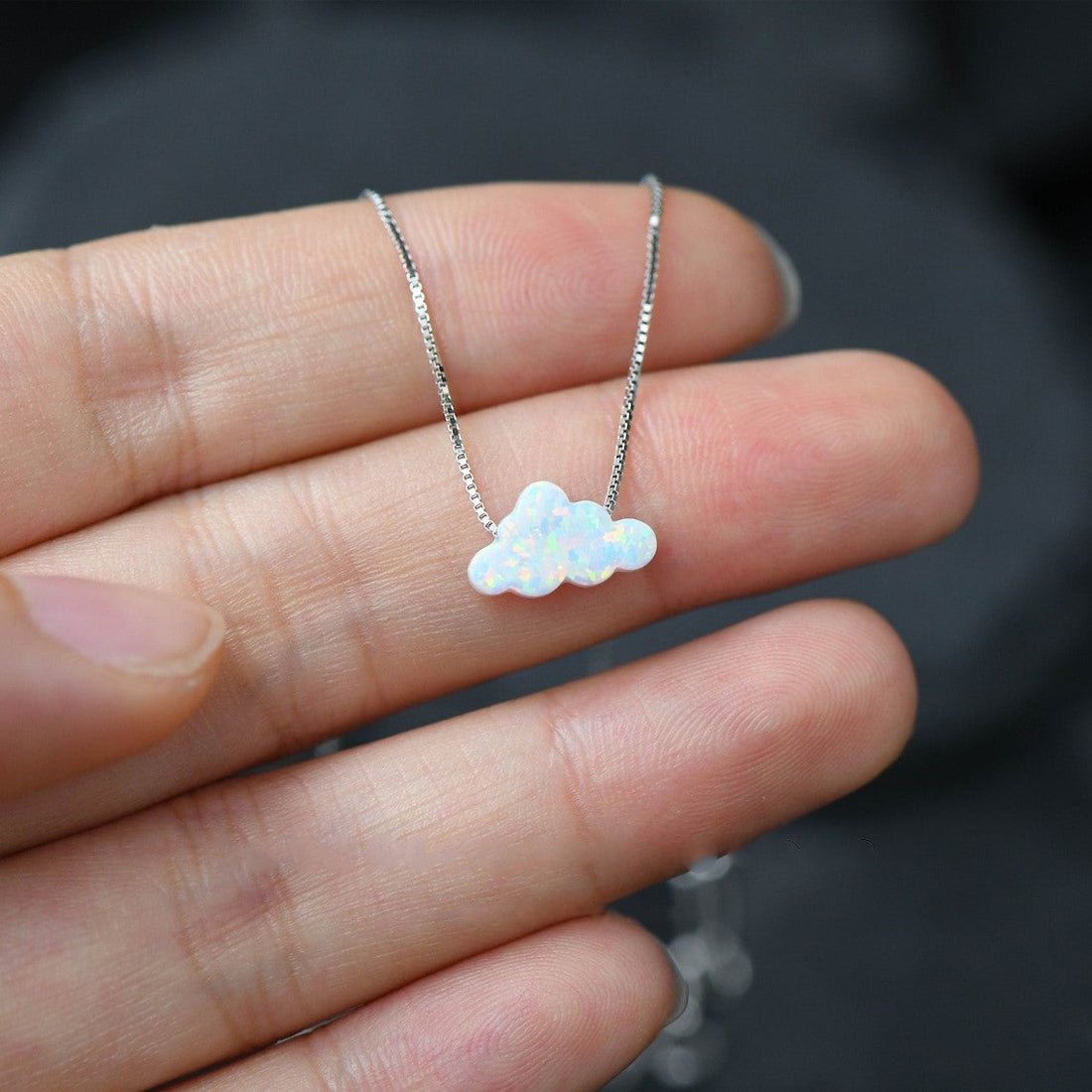 Opal Cloud Necklace - Necklace with Cloud Pendant