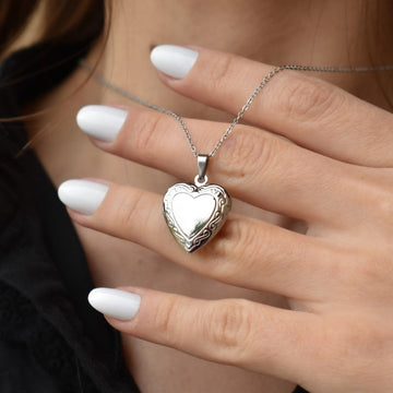 Heart Pendant Necklace - Antique Pendant