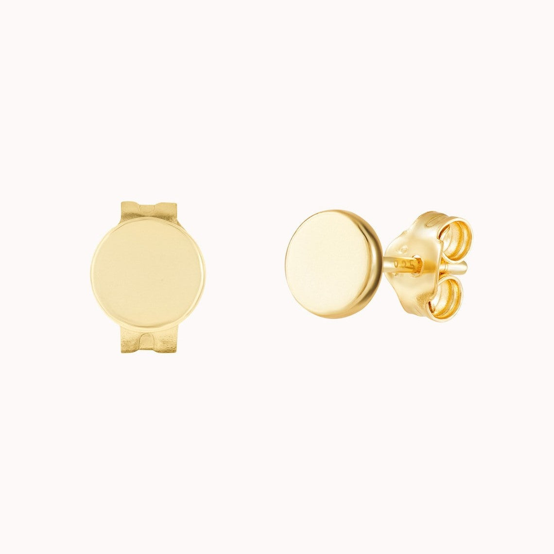 Small Round Dot - Minimalist Earrings