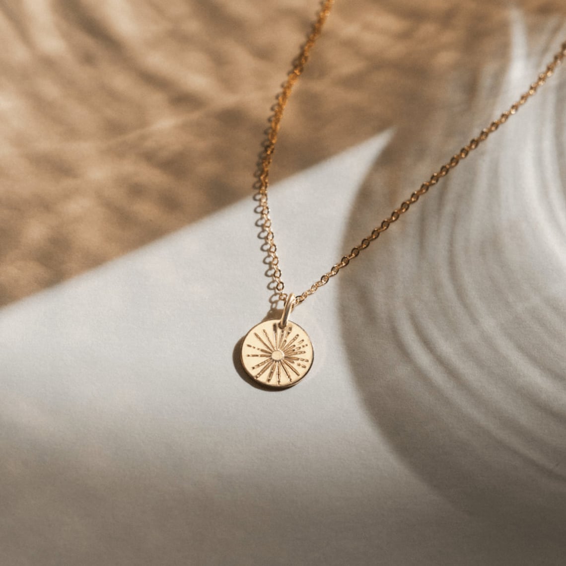 Sunbeam Necklace - Necklace with Small Sun Charms