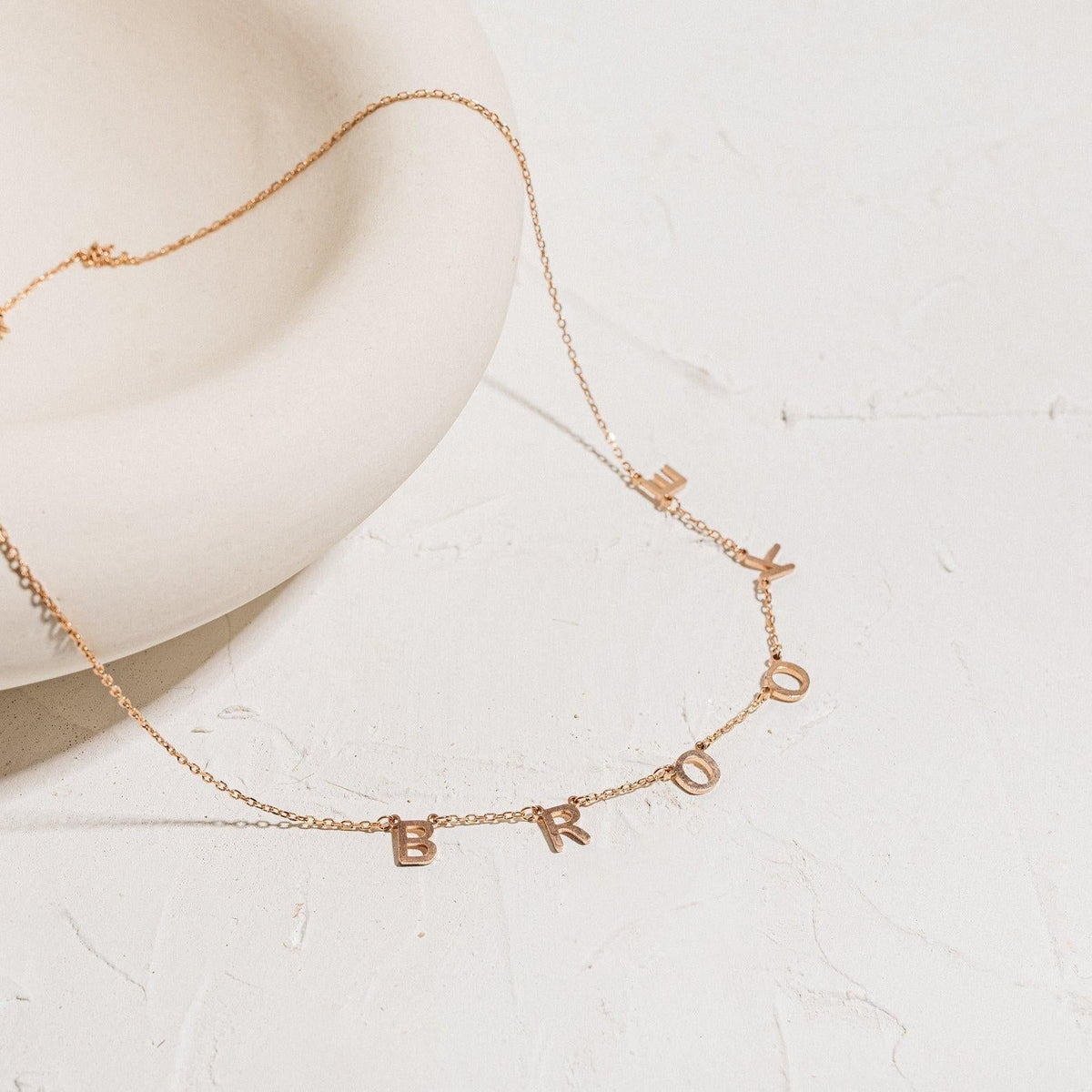 Name Necklace with Letters - Personalized Name Necklace