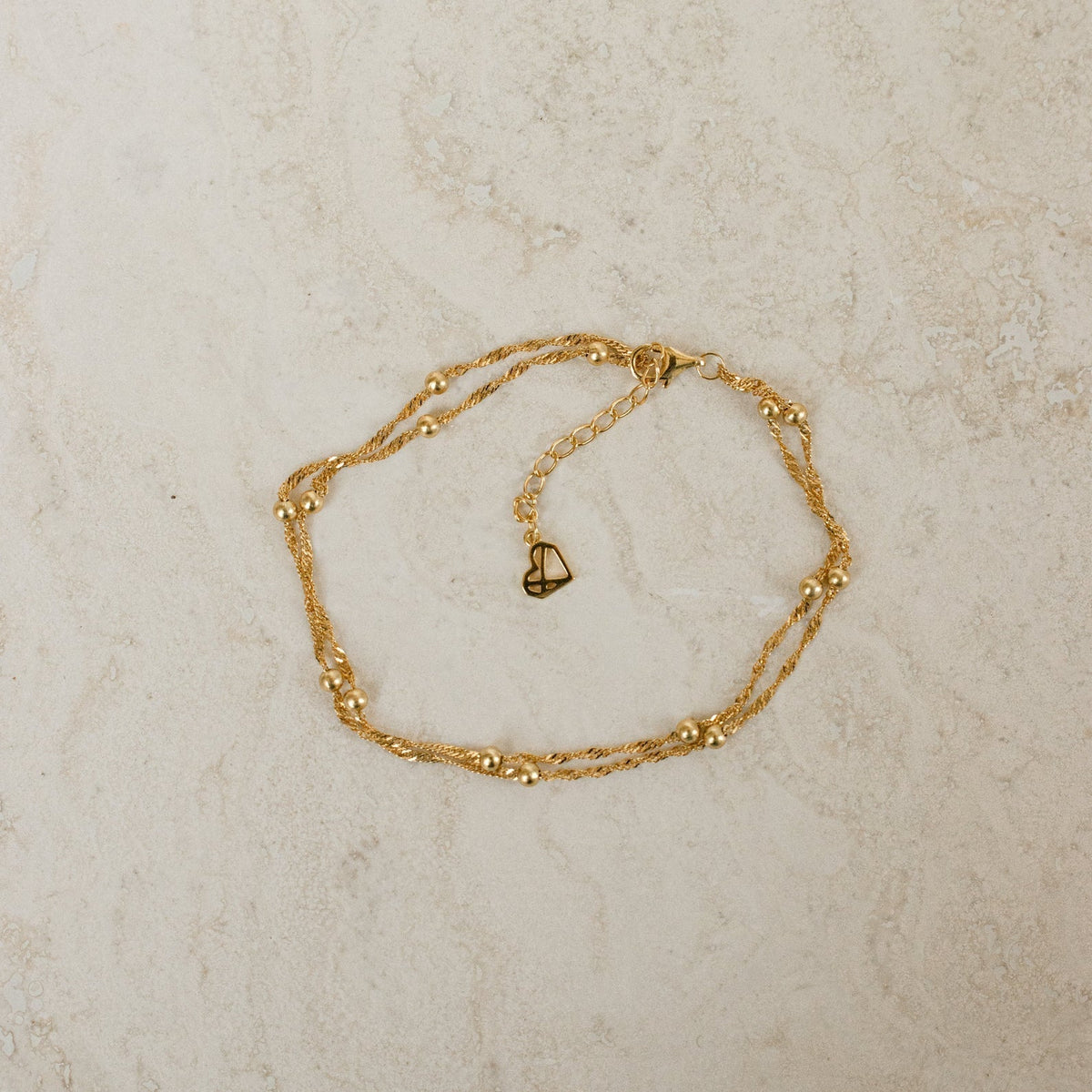 Double Beaded Ripple Necklace - Layered Bracelet