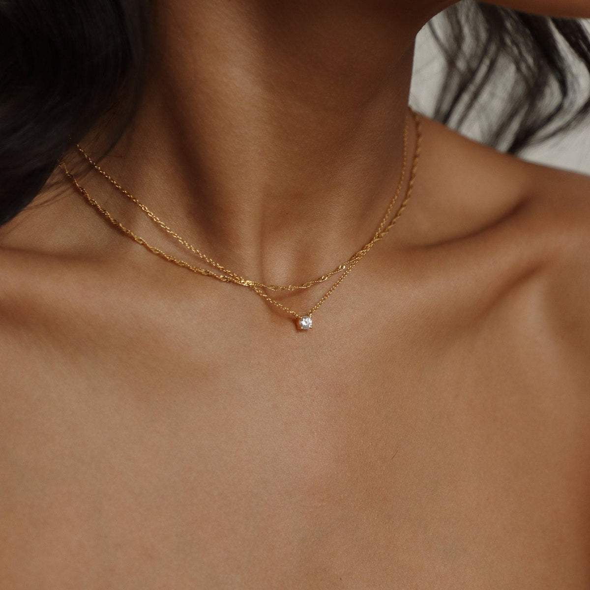 Singapore Chain - Twist Collar