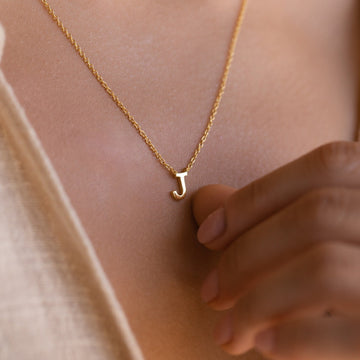 Delicate necklace with initials - Elegant necklace with letters