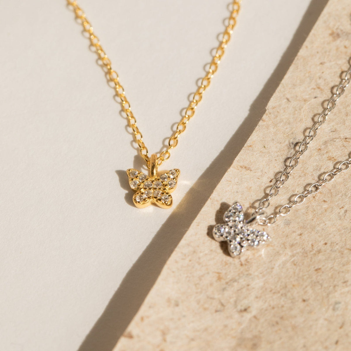 Mandy – Pavé Butterfly Necklace
