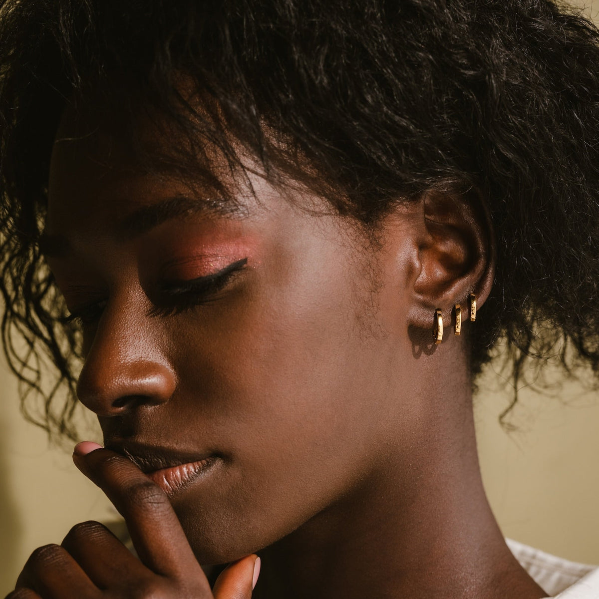 Minimal Huggie Hoops - Buckle Hoops