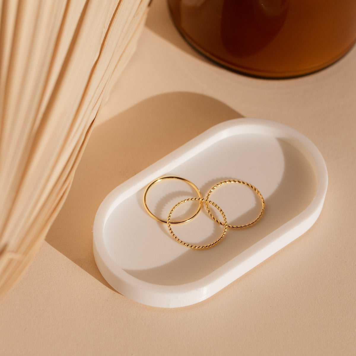 Set of thin rings - Stacked rings