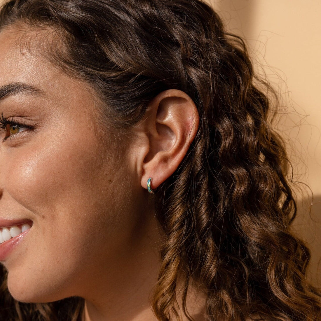 Elegant inlay earrings