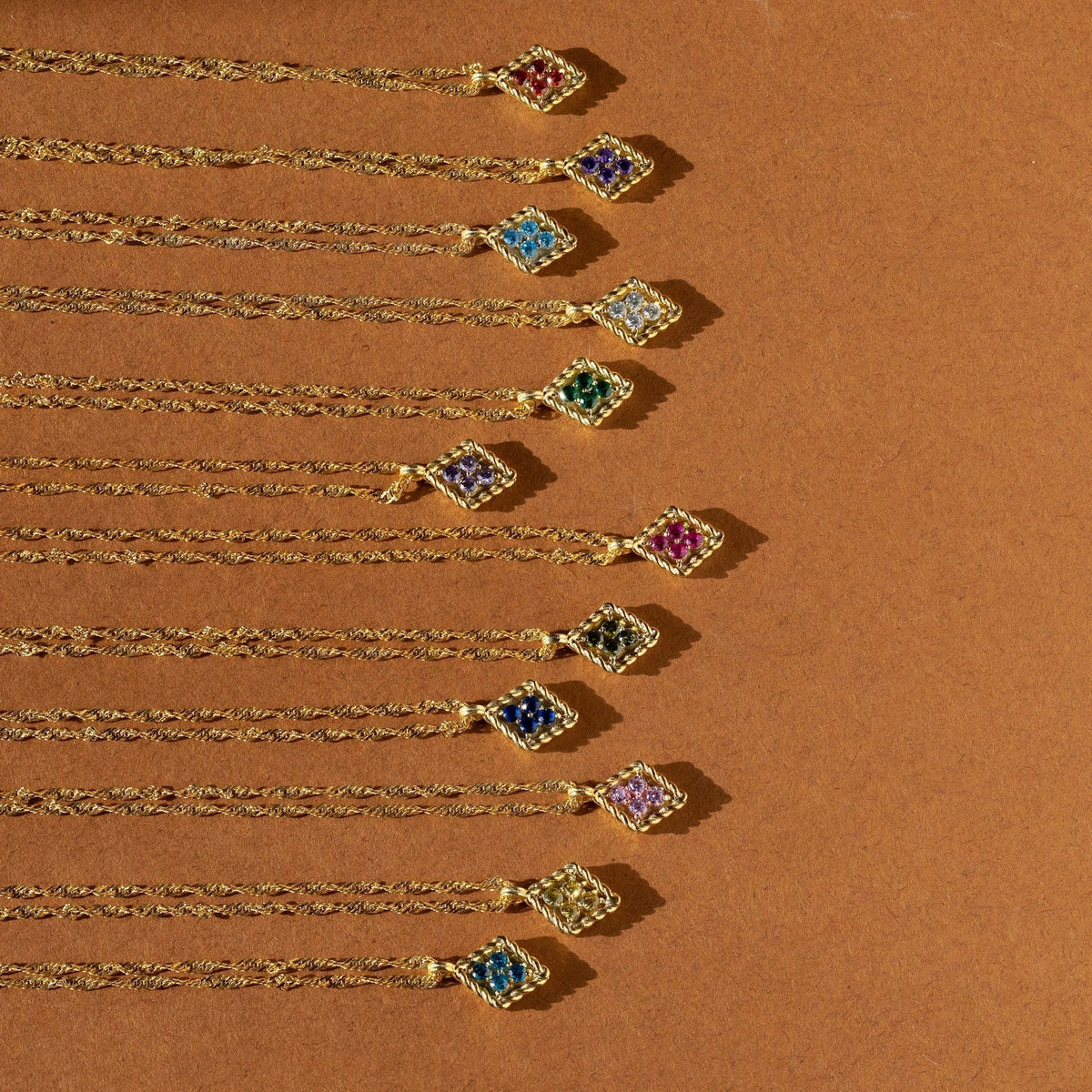 Birthstone Diamond Pendant