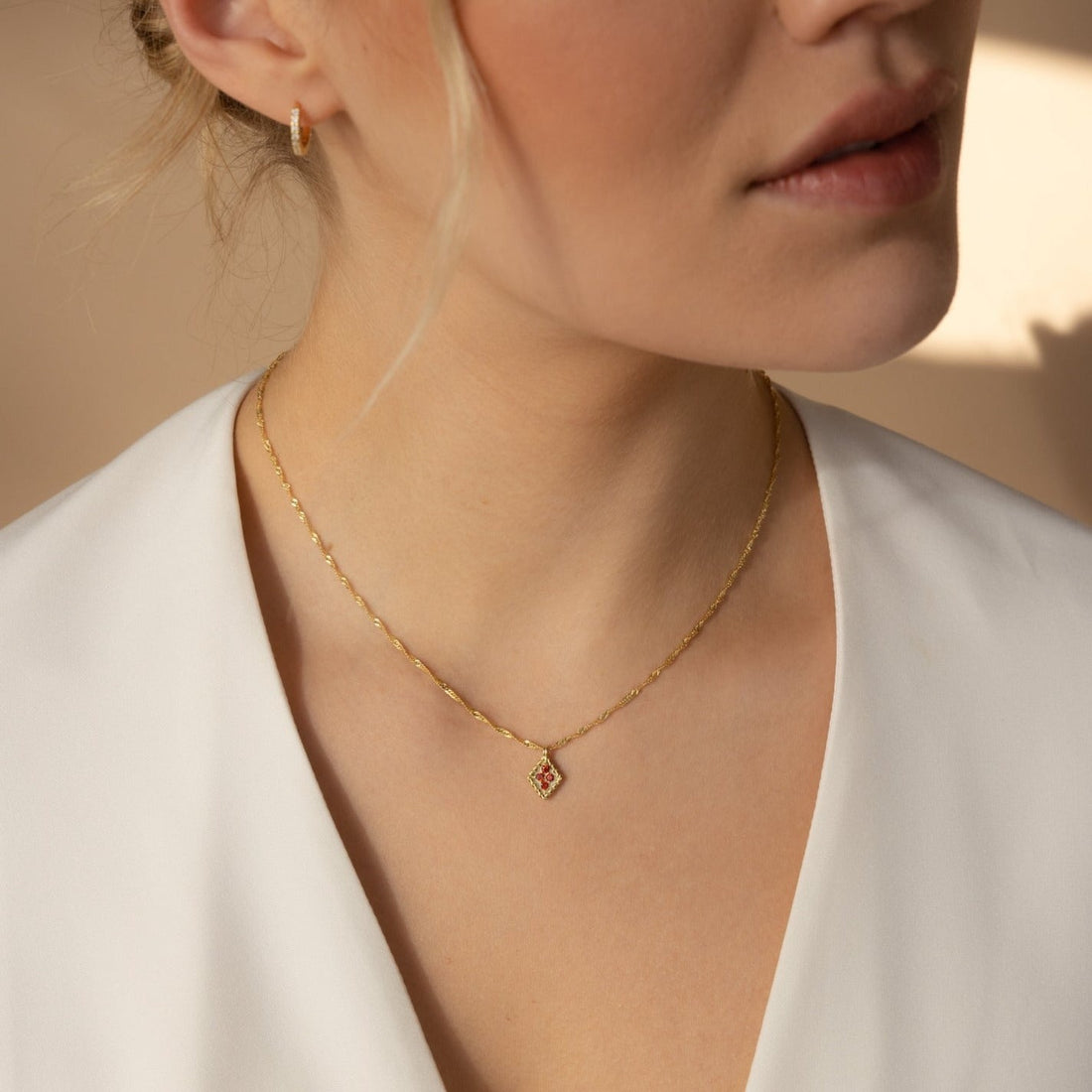 Birthstone Diamond Pendant