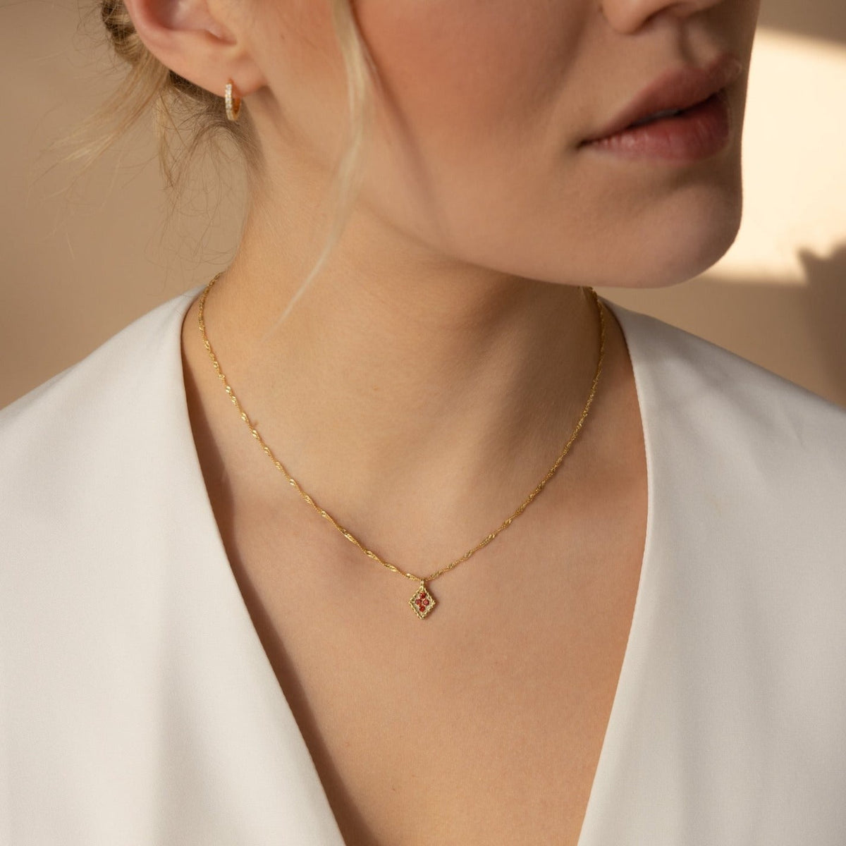 Birthstone Diamond Pendant