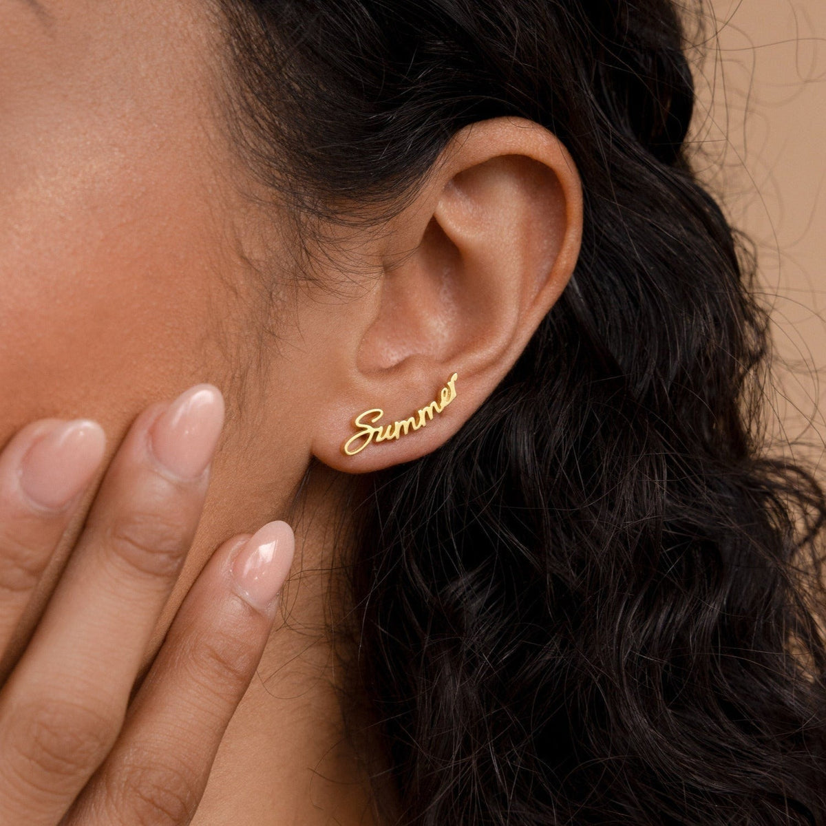 Custom Name Earrings - Minimalist Earrings