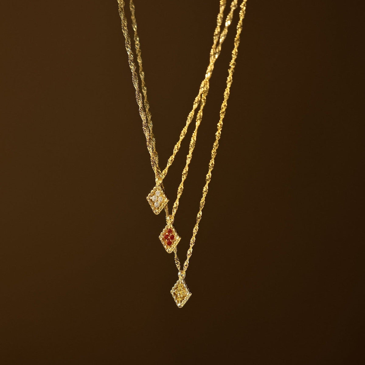 Birthstone Diamond Pendant