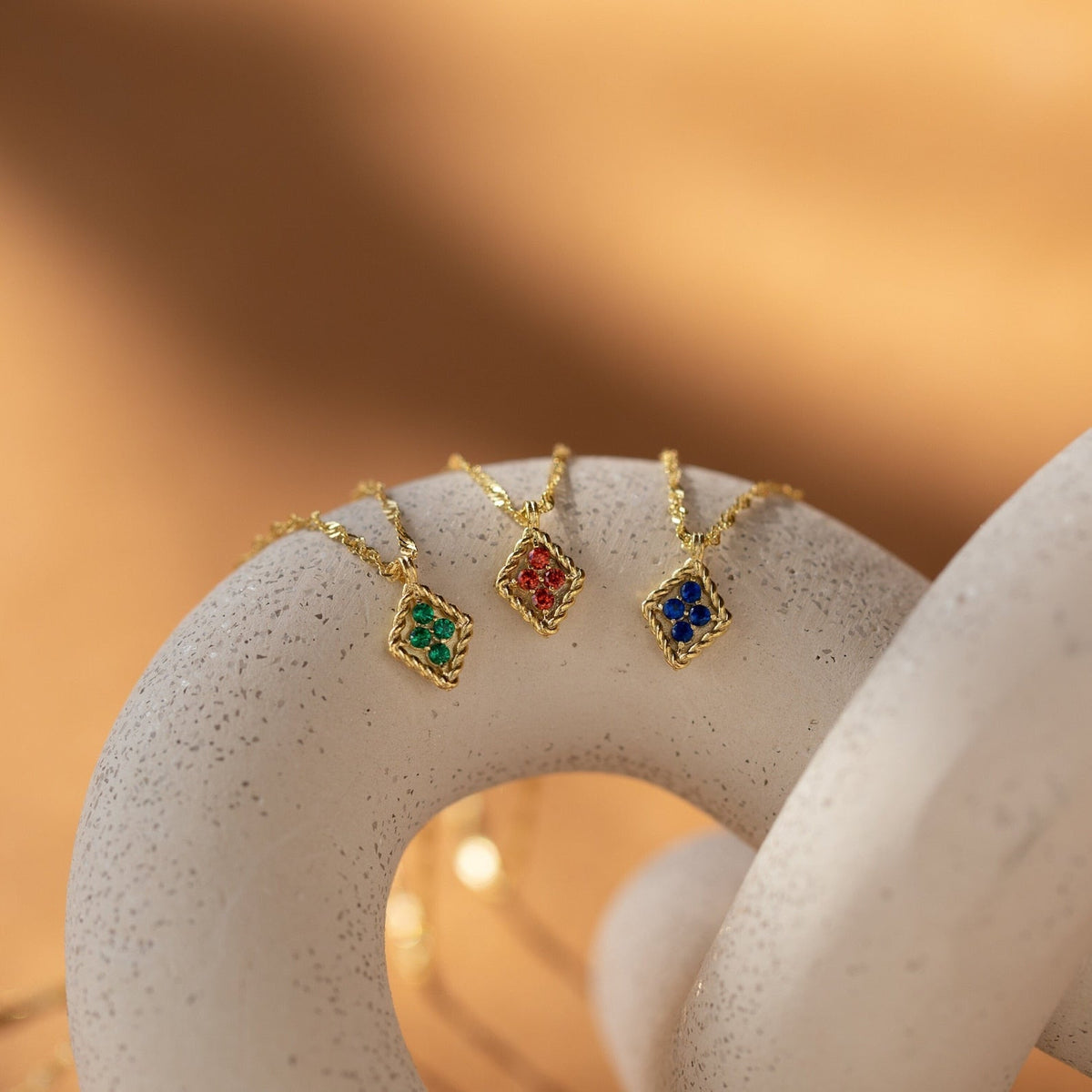 Birthstone Diamond Pendant