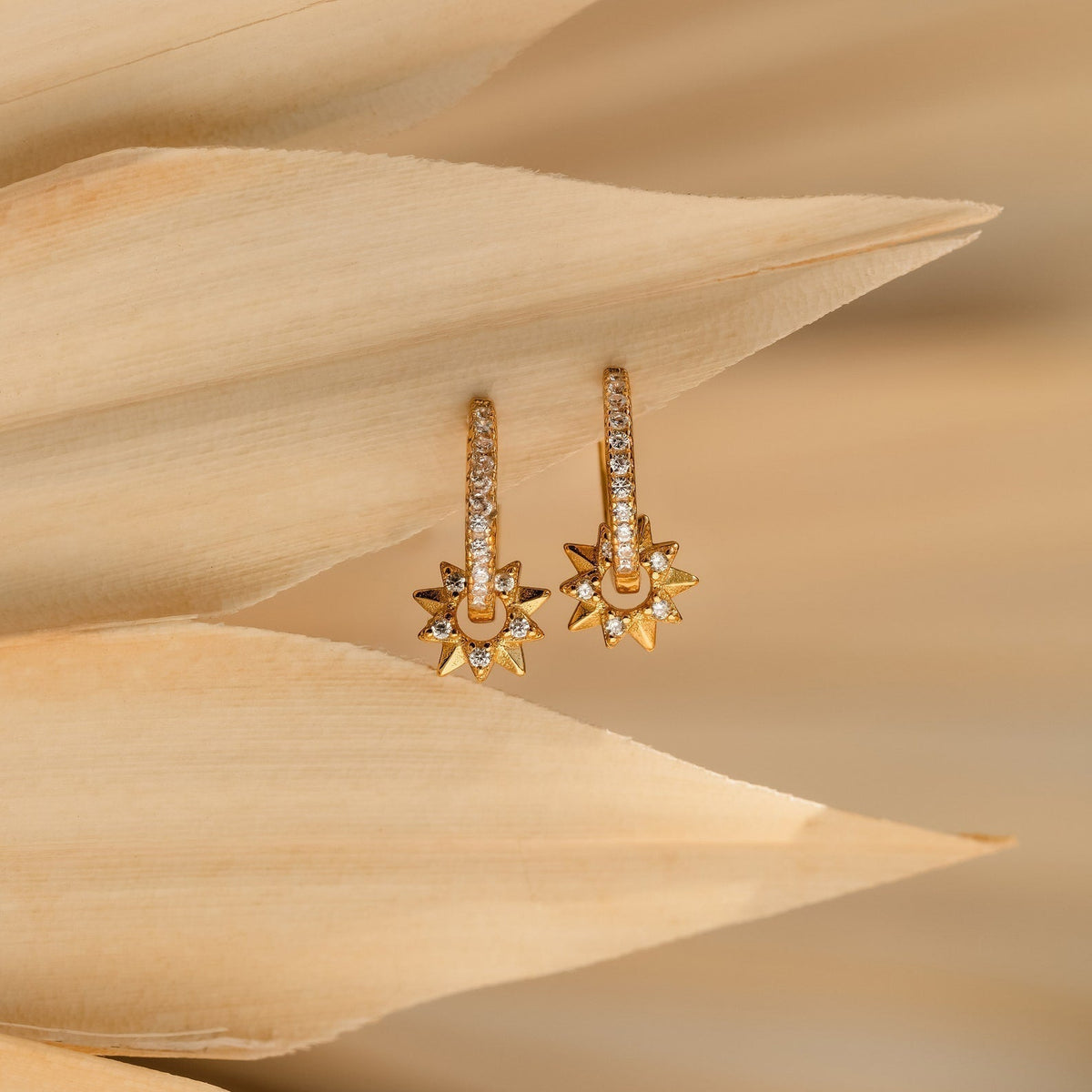 Natalia – Pavé Soleil Earrings