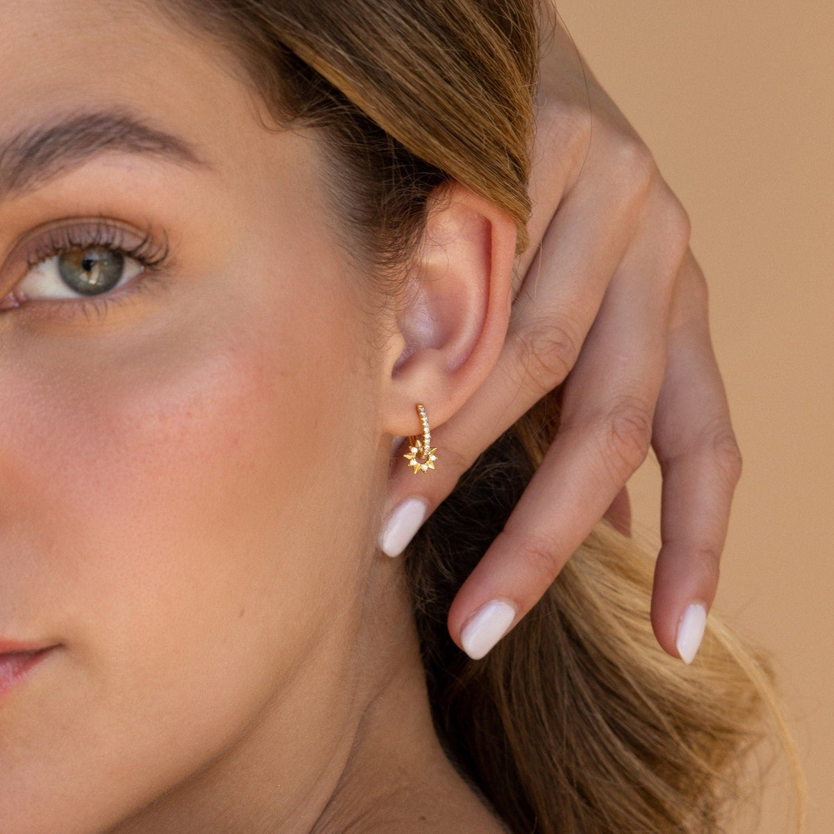 Natalia – Pavé Soleil Earrings