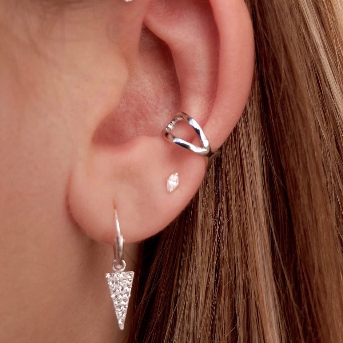 Sage - Tiny Marquise Earrings